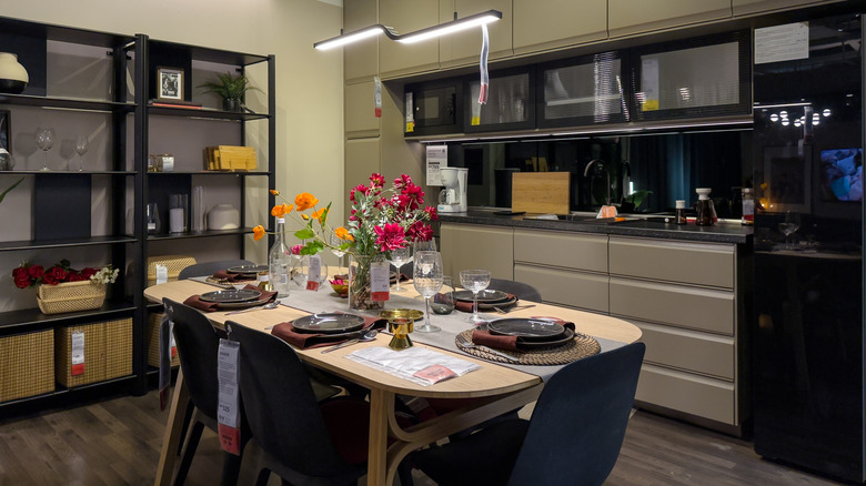Ikea showroom kitchen