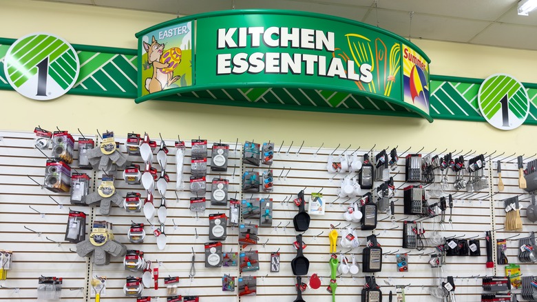 Dollar Tree sign for kitchen essentials
