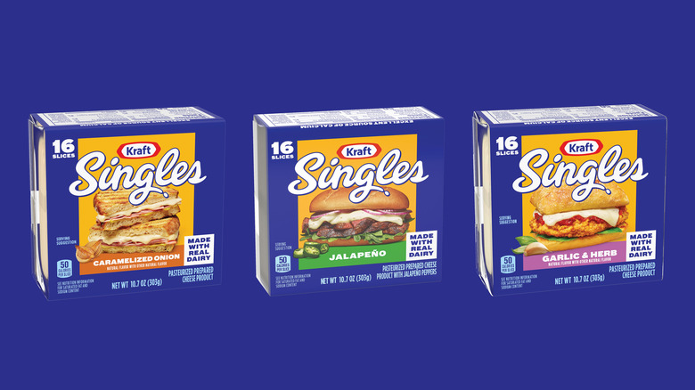 Kraft singles three new flavors