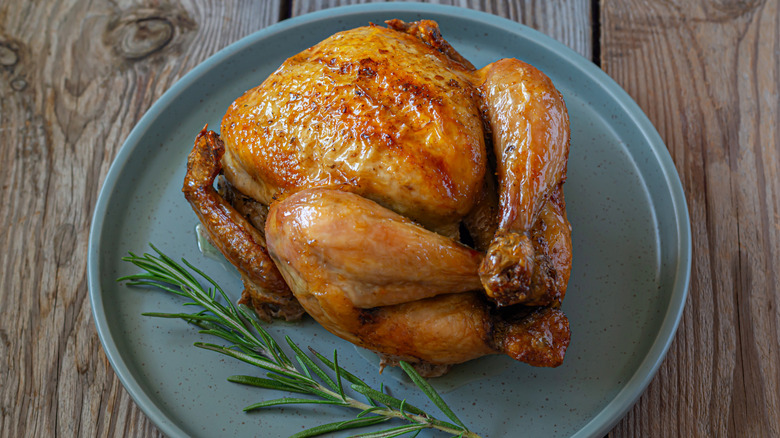 Roasted chicken with rosemary