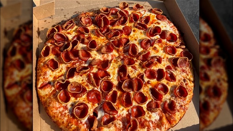 Little Caesar's Old World Fanceroni pepperoni pizza.
