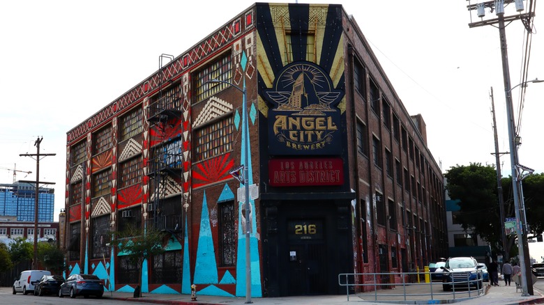 The exterior of Angel City Brewery