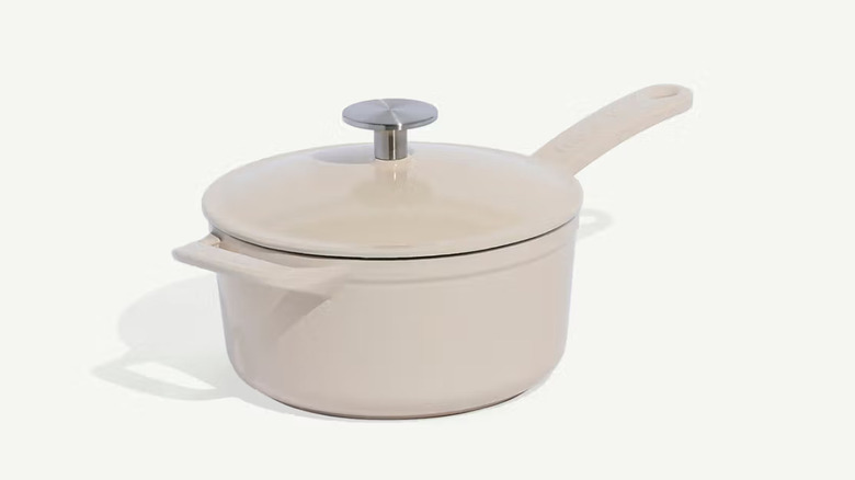 The Enameled Cast Iron Saucepan from Made in Cookware