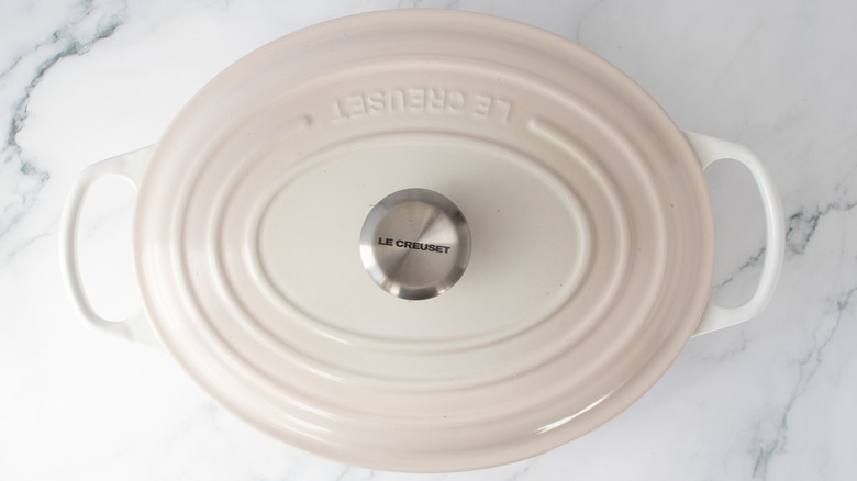 white pot with a lid