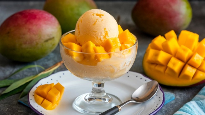 Mango sorbet