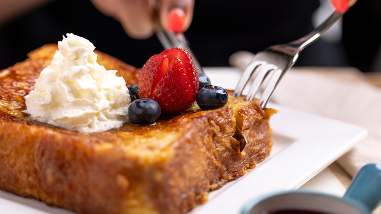 Indulge in the classic delight of homemade French toast