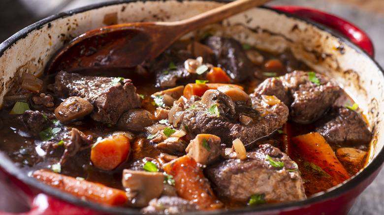 Cooking pot roast in a Dutch oven