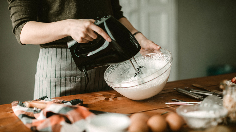 making whipped cream