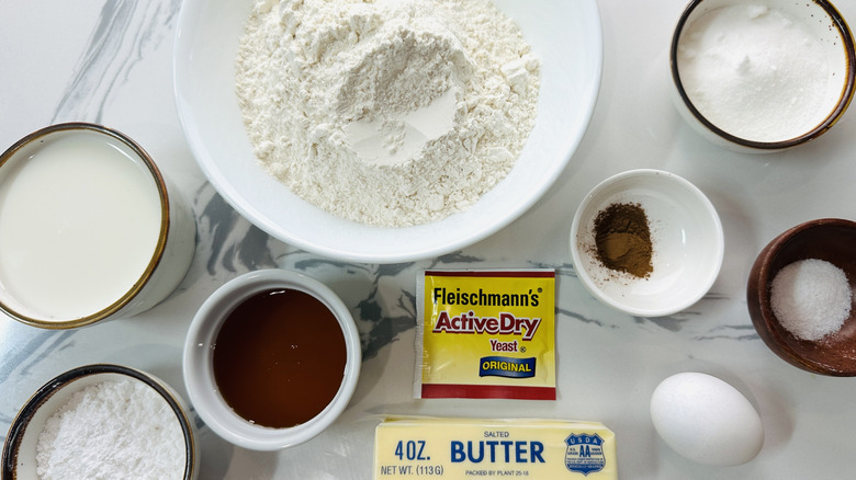 baking ingredients on a kitchen counter