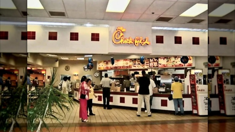 Mall Chick-fil-a in the 1980s