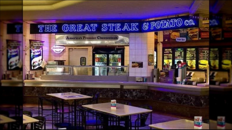 Vintage Great Steak location in a mall