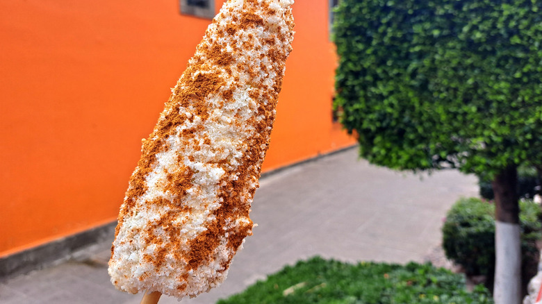 Traditonal elote in Mexico