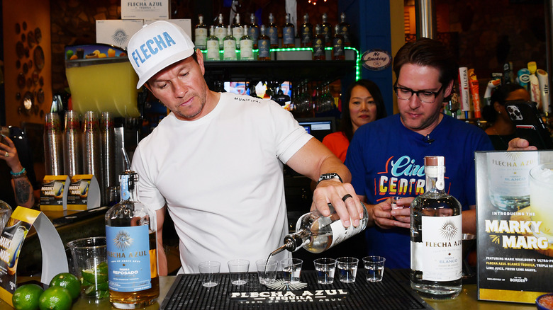 Mark Wahlberg at Flecha Cantina
