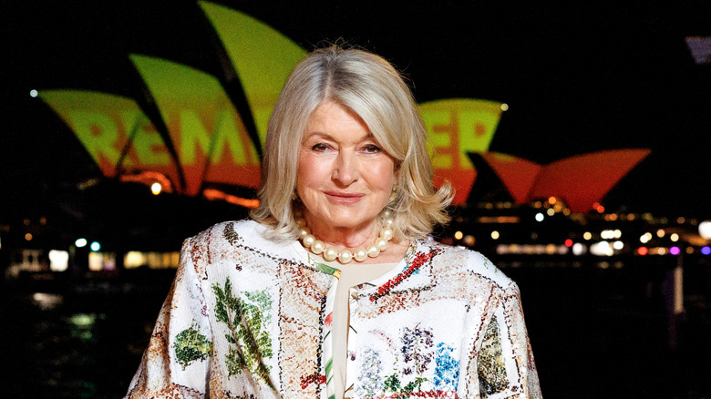 Martha Stewart with the Sydney Opera House in the distant background