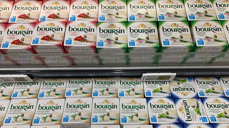 Bourin cheese on shelf