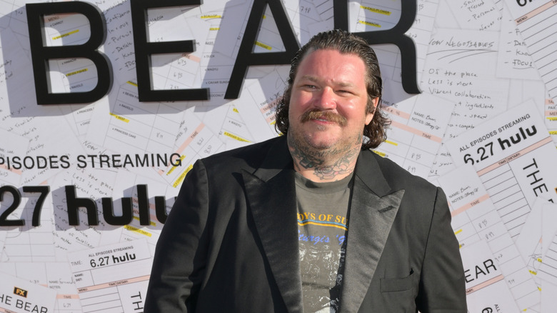 Matty Matheson at a premiere for The Bear on FX