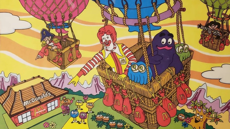 A vintage McDonald's placemat from 1981