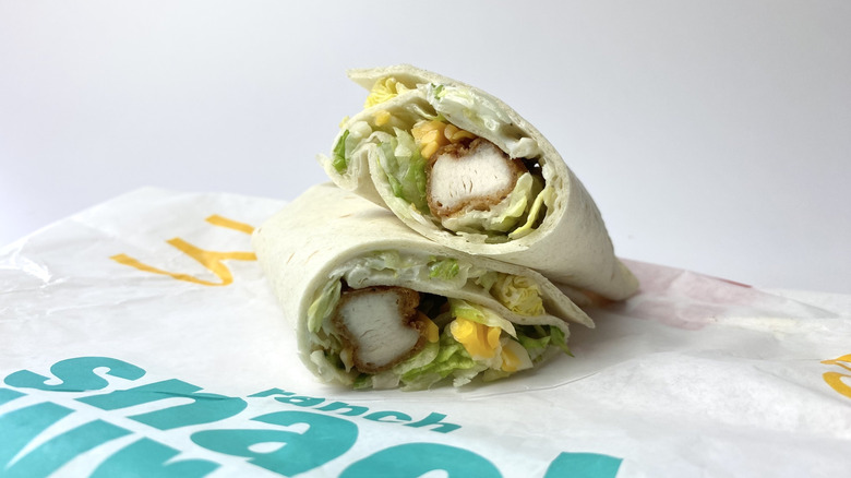 McDonald's Ranch Snack Wrap on its wrapper