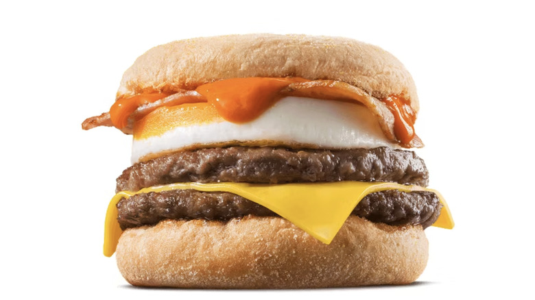 The Honey Sriracha Massive McMuffin at McDonald's in New Zealand.