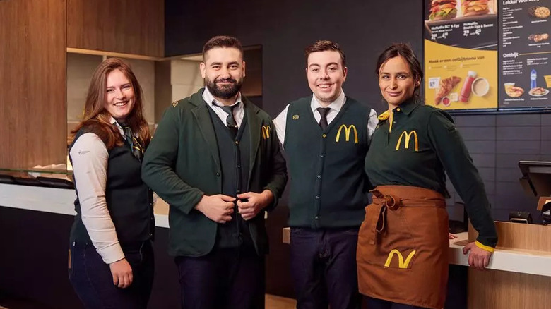 four Dutch McDonald's employees