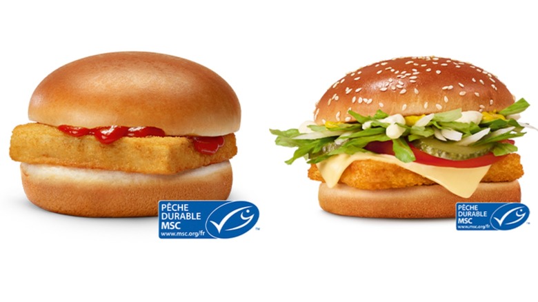Side by side product photos of the McFish and the Fish New York.
