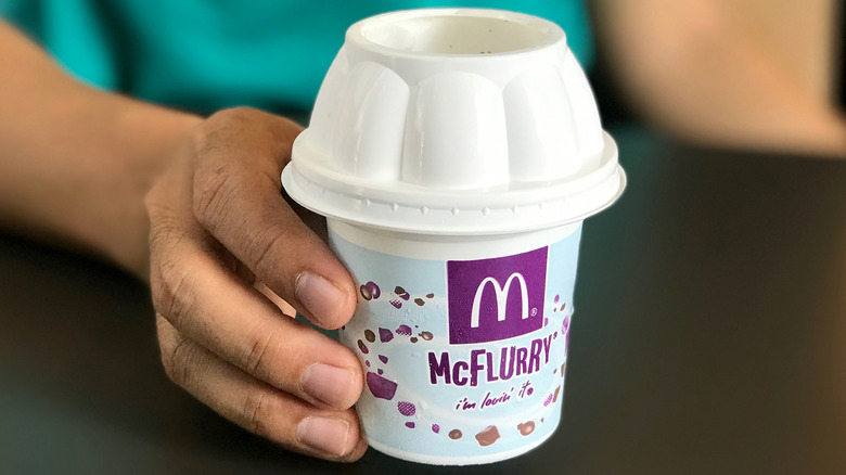 hand holding a McFlurry