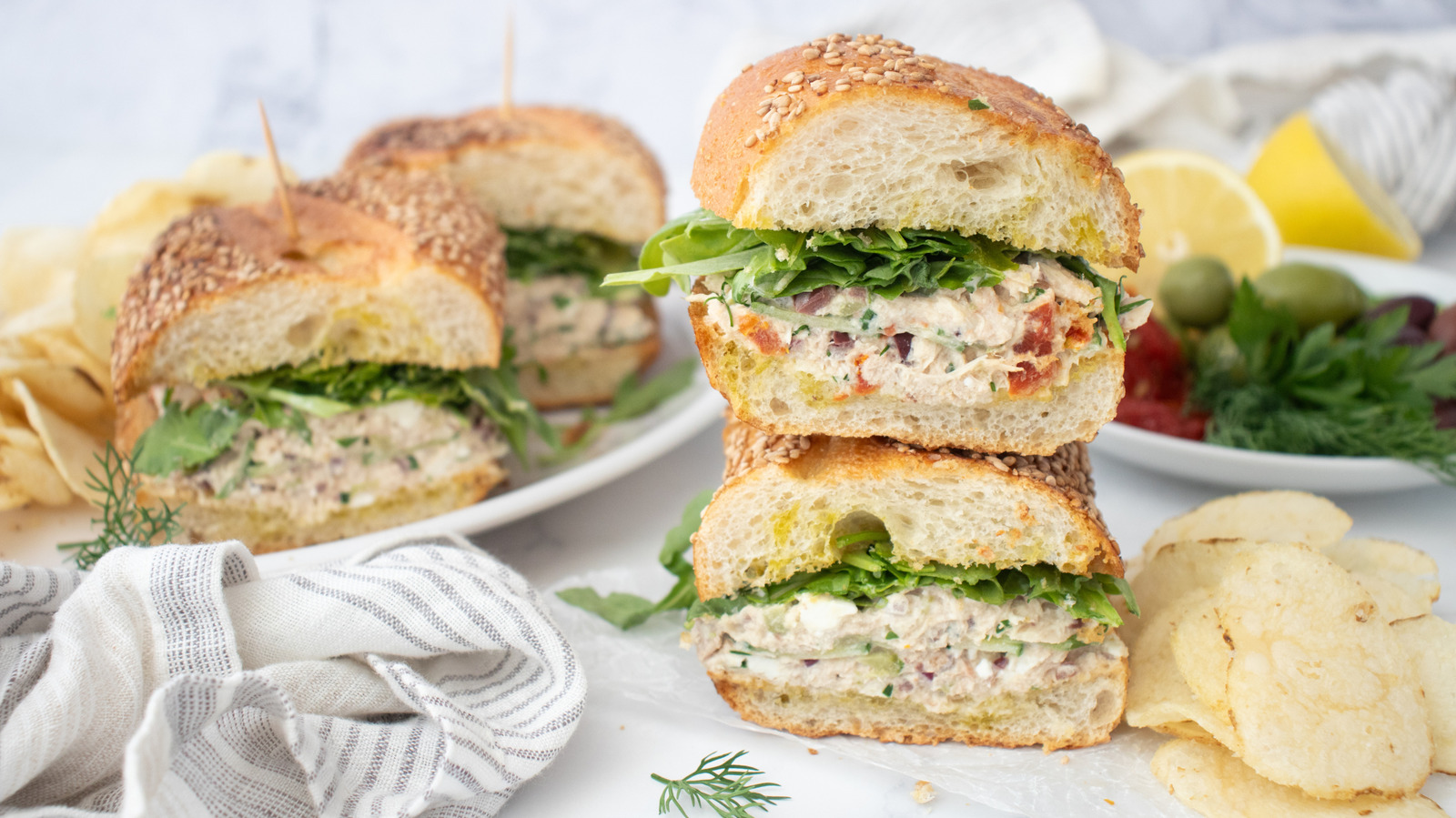 Mediterranean-Style Tuna Salad Sandwich Recipe - Chowhound