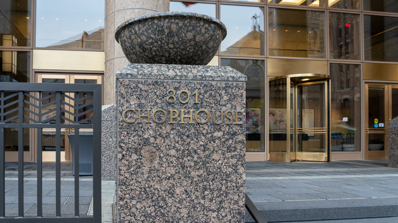 Entrance to 801 Chophouse in Omaha, Nebraska