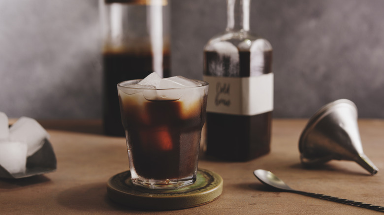 a cold brew with ice