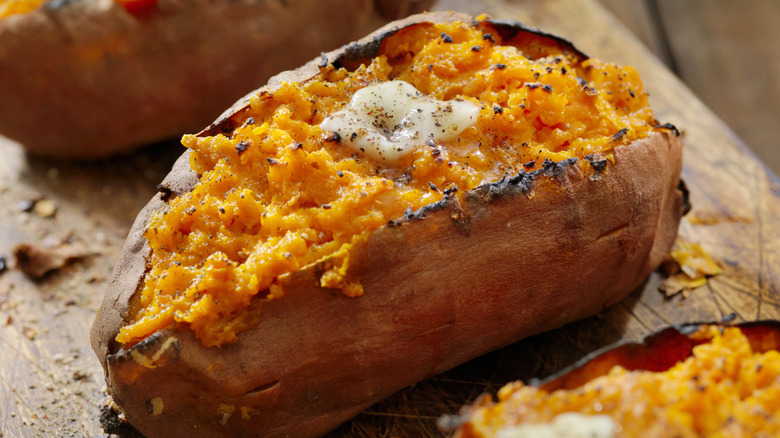 Baked sweet potatoes