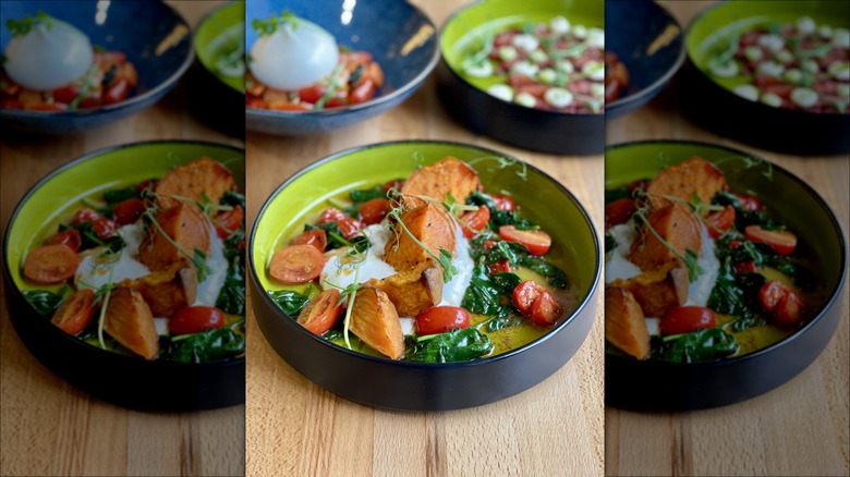 Sweet potato and spinach