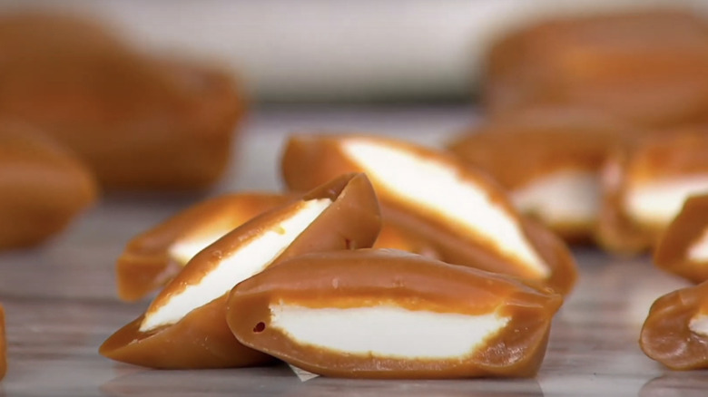 Caramel covered marshmallows from Bauer's Candies