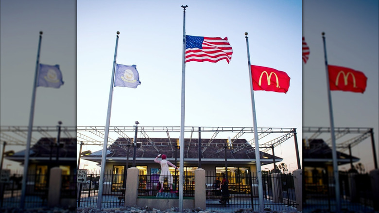 patio of the McDonald's in Guantanamo Bay, Cuba