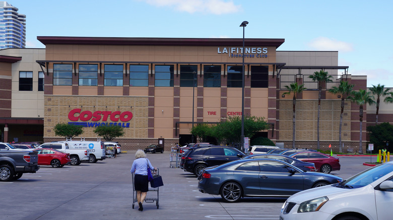 The exterior of Costco in Houston Texas