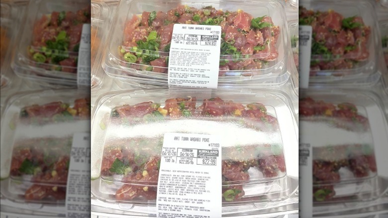 Ahi Tuna Wasabi Poke bowls at Costco