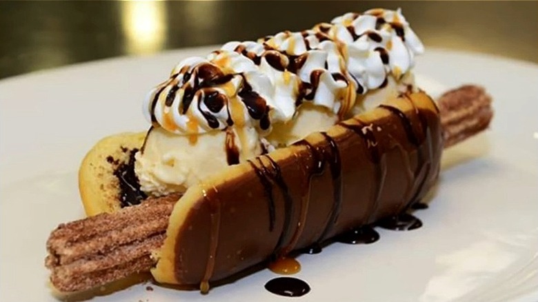 Churro Dog at Chase Stadium.