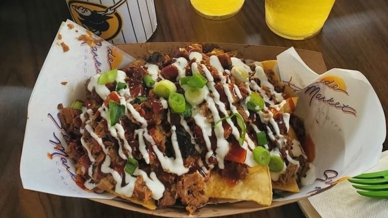 A serving of Cardiff Tri-Tip Nachos at PetCo Park