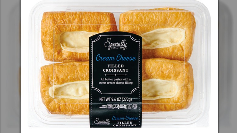 Package of Aldi's Specialy Selected Cream Cheese Croissants