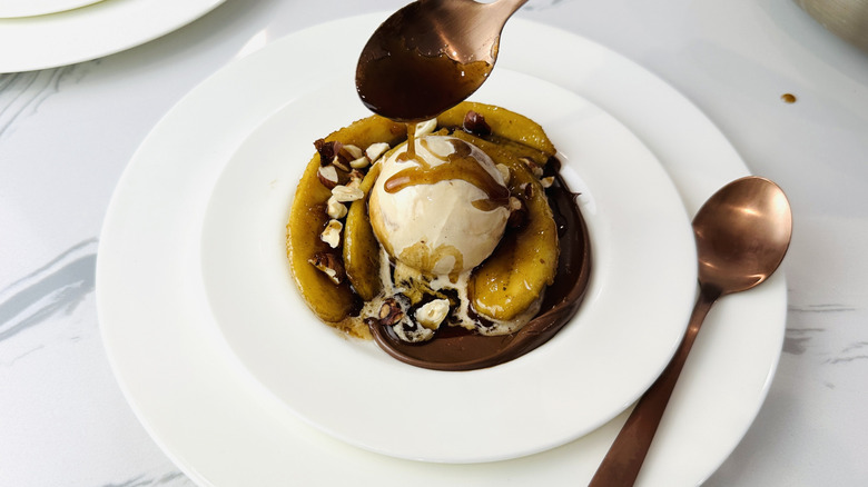 Plating Bananas Foster