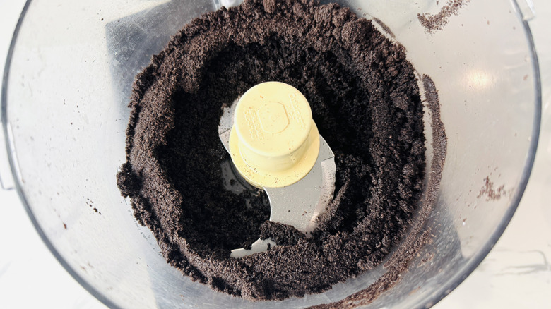 Oreo crust in food processor