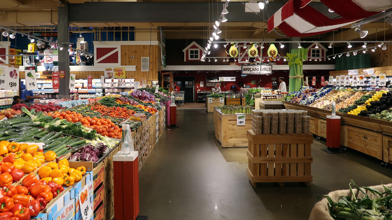 Produce section at Stew Leonard's