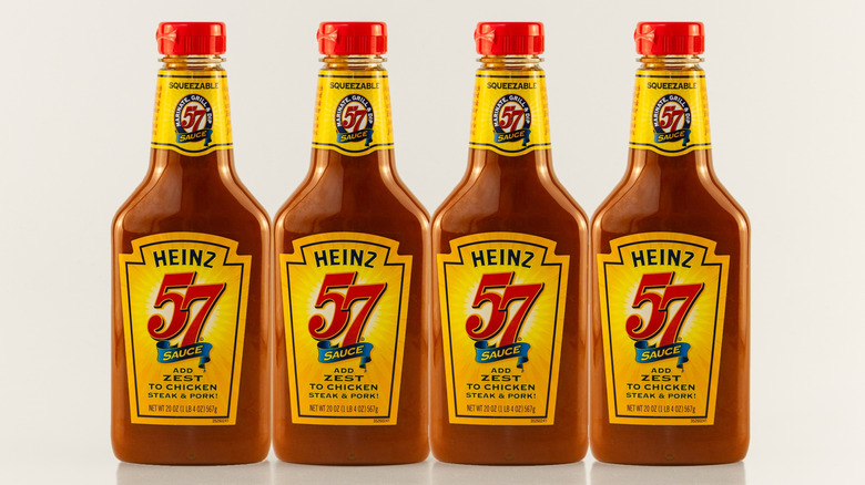 Bottles of Heinz 57 Sauce