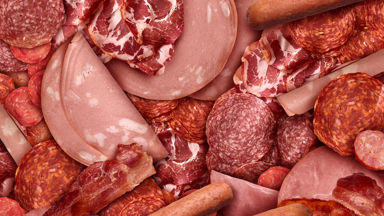 Various deli meats.