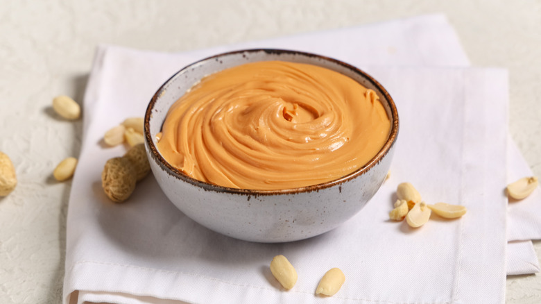 Bowl of peanut butter