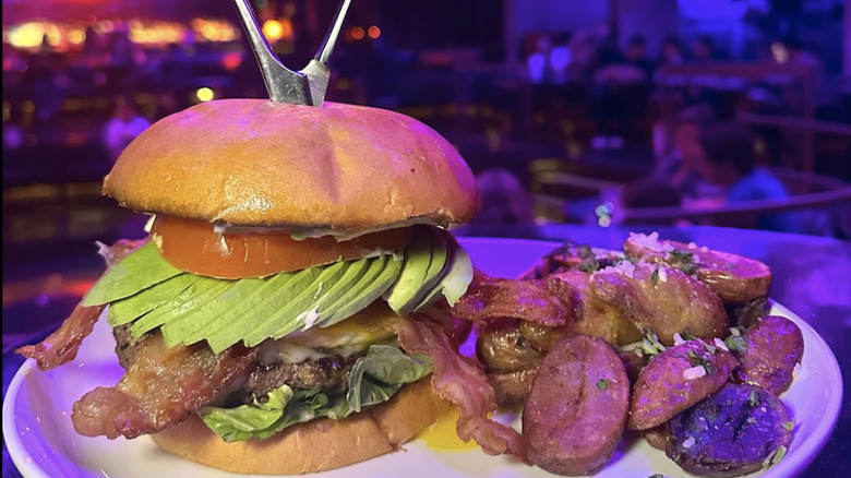 Edward Burger Hands burger at Beetle House LA,