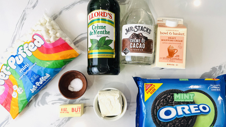 Ingredients for grasshopper pie