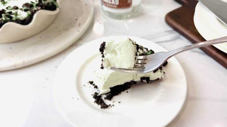Forkful of grasshopper pie
