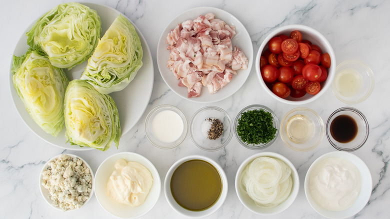 Bleu cheese wedge salad ingredients