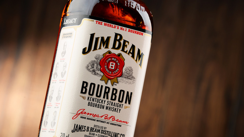Jim Beam bourbon bottle