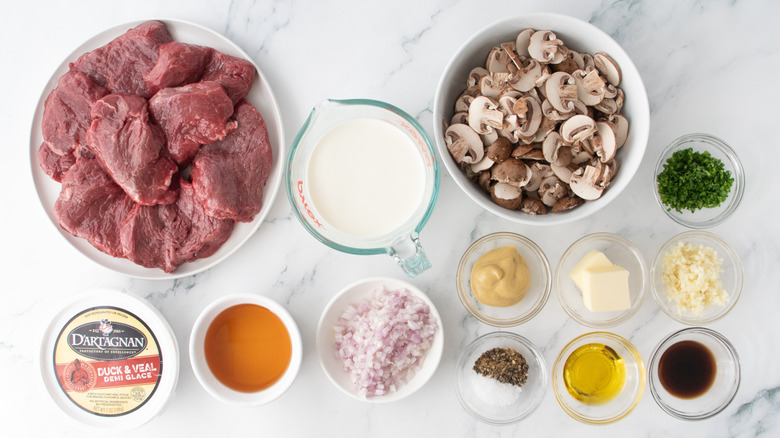 Steak Diane ingredients